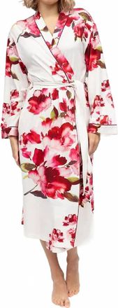 Cyberjammies Isabella Robe In Oxblood Mix Floral
