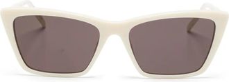 Saint Laurent Eyewear Occhiali da sole squadrati - Toni neutri