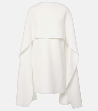 Roksanda Ilincic Bridal Kaiya caped crepe minidress