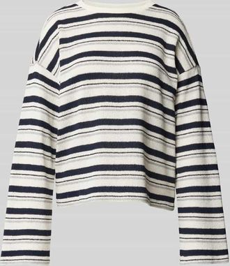 Jake*s Casual Longsleeve mit überschnittenen Schultern in Ecru, Größe L