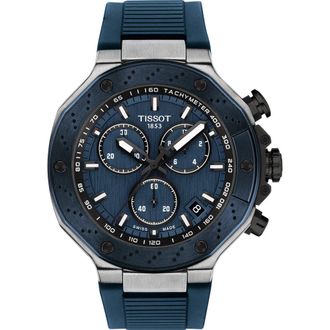 Tissot T-Race Chronograph Watch, 45mm in Blue at Nordstrom