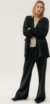 Silk Laundry RELAXED BLAZER BLACK at Nordstrom, Size X-Small Au