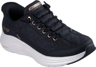 Skechers Contour Foam Golden Hour Textile WoMens Black/Rose Gold Trainers - Size UK 3