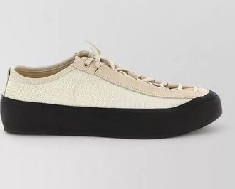 Stone Island leather low-top sneakers