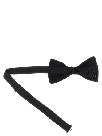 Valentino Garavani Silk Satin Bow Tie - Black