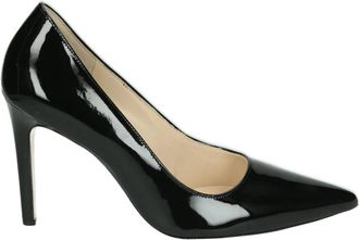 H&ouml;gl Zwarte Pumps met Rubberen Zool - Dames - Pumps - Zwart - 40 EU - Leer - Schoenen