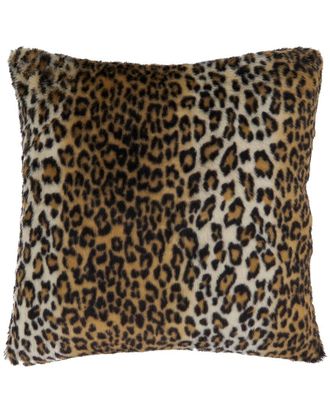 Saro Lifestyle Cheetah Print Fluffy Pillow