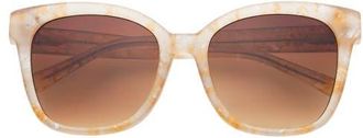 Freyrs Eyewear Amber Cat Eye Sunglasses in Pink Pearl at Nordstrom