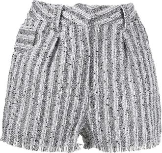 Iro Casual Multicolour Katoenmix Shorts - Dames - Bermuda - Grijs - M - Katoen - Korte Broeken