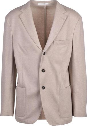 Eleventy Heren, Jassen, Beige, Maat: 2XL Wol