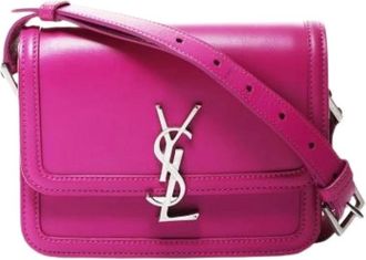 Saint Laurent Pre-owned Cross Body Bags, female, Pink, Size: ONE SIZE Pre-owned Fabric Shoulder Bag
