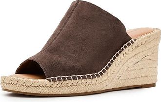 Lucky Brand Cabriah Espadrille Wedge Sandal Womens Sandals Cappucino : 9.5 M, Leather