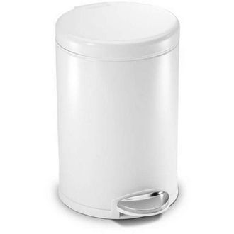 Simplehuman Papelera Simplehuman Cw1853cb 4,5 L Alrededor Acero Inoxidable Blanco