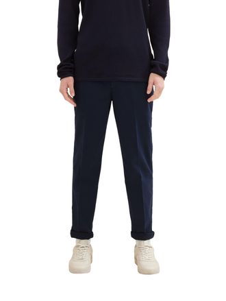 Tom Tailor Denim Chinohose TOM TAILOR DENIM, Herren, Gr. L, N-Gr, blau (sky captain blau), Web, Obermaterial: 97% Baumwolle, 3% Elasthan. Futter: 100% Baumwolle, unifa
