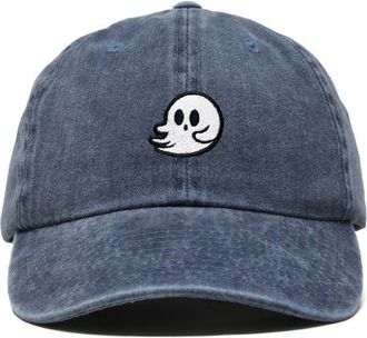 Dalix Whisper Ghost Dad Cap in Washed Navy Blue at Nordstrom