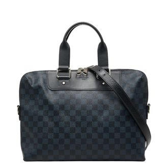 Louis Vuitton Black Navy Pvc Leather Handbag Shoulder Bag (Pre-Owned)