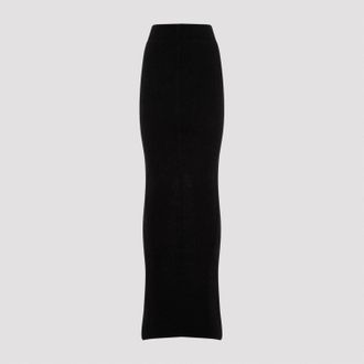 Rick Owens Womens Pillar Skirt - Black Wool - Size X-Small