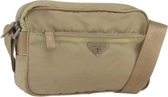 Prada Pre-owned Cross Body Bags, female, Beige, Size: ONE SIZE Pre-owned Cross Body Bag