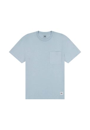Lee T-Shirt LEE Lee T-Shirt Ww Pckt Tee, Herren, Gr. L, blau, Obermaterial: 100% Baumwolle CO., Shirts T-Shirt