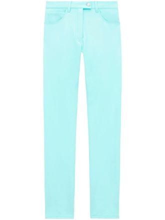 Courrèges straight-leg vinyl trousers - Blue