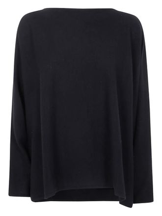 Liviana Conti boat-neck wool jumper - Black