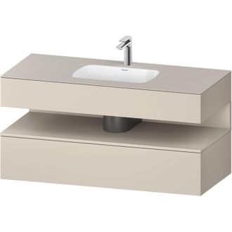 Duravit Qatego Lavabo Encastrado Con Base De Lavabo Consola, - Duravit