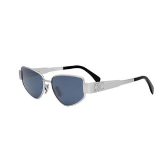 Celine Sunglasses, unisex, Gray, Size: 55 MM Triomphe Cat Eye Sunglasses