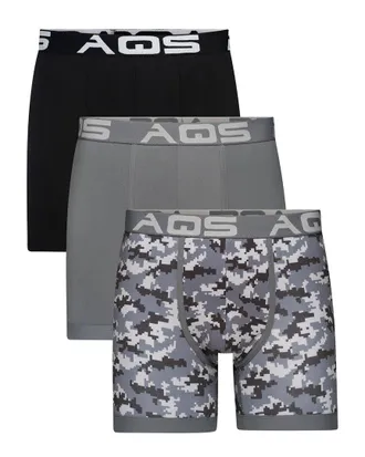 AQS Dnu Aqs Set Of 3 Camouflage Boxer Brief