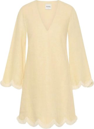 Possé Abito corto Essie con orlo a smerlo - Toni neutri