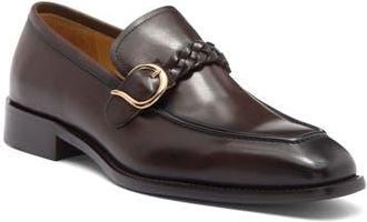 Maison Forte Milos Braided Strap Loafer in Chestnut at Nordstrom Rack, Size 11.5