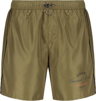Iceberg Zwemshort - Heren - Strandmode - Groen - XL - Polyester - Badmode