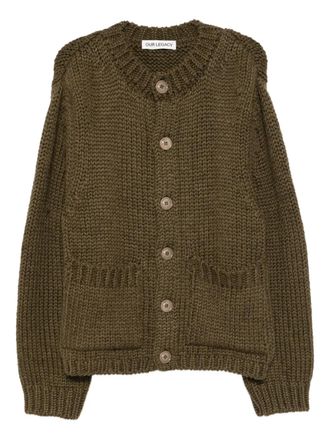 Our Legacy Over cardigan - men - Alpaca/Wool - 44 - Green