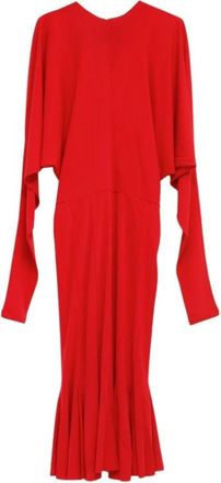 Jacquemus Jurken Rood - Dames - Casual kleedjes - Rood - S - Leer - Kleedjes