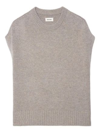Zadig&Voltaire knitted sleeveless vest - Neutrals