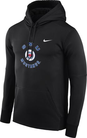 Nike SMU Mustangs Nike Mens Football Therma-FIT College Hoodie in Black | M41563P400SMUN-BLK