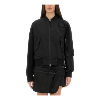 Helmut Lang Dames, Jassen, Zwart, Maat: S
