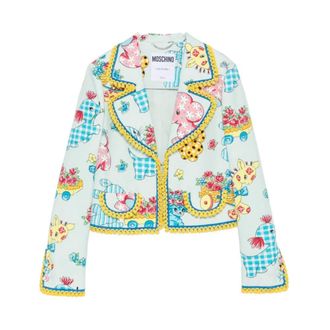 Moschino Jassen, Dames, Groen, M, Giacca Corta