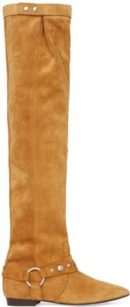 Isabel Marant Selize knee-high suede boots - women - Suede - 38 - Brown