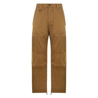 Diesel Straight Trousers, male, Brown, Size: W30 Canvas Work Pants