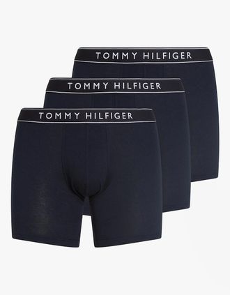 Tommy Hilfiger Mens Tommy Hilfiger 3 Pack Mens Trunks Desert Sky - Blue - Size: 32/34/35