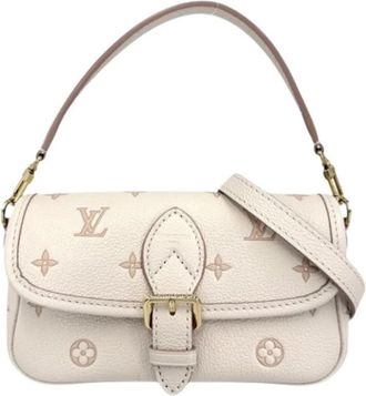 Louis Vuitton Tweedehands Canvas Louis Vuitton tassen - Dames - Vintage Mini Tas - Beige - ONE Size - Vintage