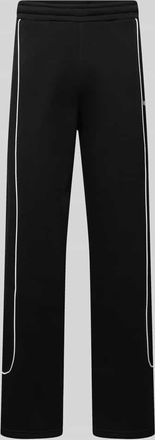 Review Sweatpants mit elastischem Bund und Logo in Black, Gr&ouml;&szlig;e XXL