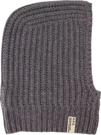 A.P.C. Alix Balaclava - unisex - Hoeden - Grijs - ONE Size - Wol - Accessoires