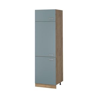 Vicco Armario Alto R-line, Gris Azulado/roble Dorado, 60 Cm, Vicco