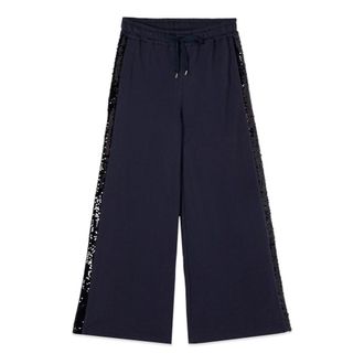 Oltre Palazzo Broeken - Dames - Wijde Broeken - Blauw - S - Katoen - Broeken