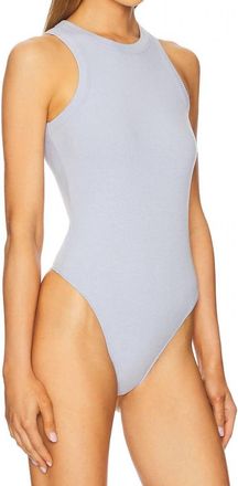 Pistola Denim Blake Crewneck Bodysuit In Noir