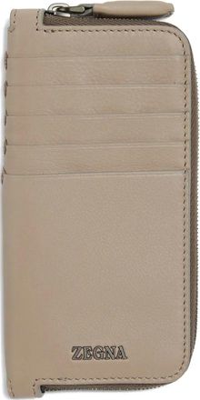 Ermenegildo Zegna Portemonnee met rits - Beige