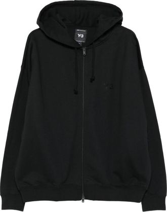Yohji Yamamoto Zip-up Logo-detail Hoodie