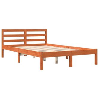 Berkfield Home Beautiful Bed Frame without Mattress Wax Brown 120x200 cm Solid W