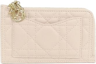Dior Lady Dior Leather Coin Purse/Coin Case (Pre-Owned)